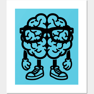 Nerdy Brain Posters and Art